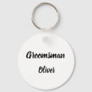 Search for for groomsman key rings Black and white