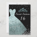 Search for aqua sweet 16 invitations Turquoise