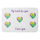 Search for valentines day bathroom accessories I love you
