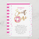 Search for doughnut party thank you cards Sweet one
