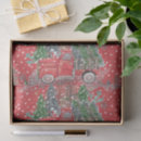 Search for red truck tissue paper Winter