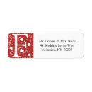 Search for monogram f return address labels For her