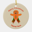 Search for funny gingerbread man christmas tree decorations Cute