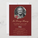 Search for red rose funeral invitations Elegant