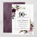 Search for mauve birthday invitations Botanical