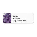 Search for amethyst return address labels Lavender