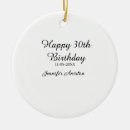 Search for 30th birthday christmas tree decorations 10 20 30 40