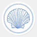Search for scallop shells stickers Ocean