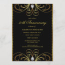 Search for gold and black 50th anniversary invitations Modern