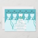 Search for bridesmaids bridal shower invitations Blue