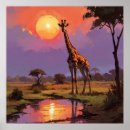 Search for giraffe painting posters Jungle