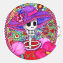 Search for mexican skull stickers Floral