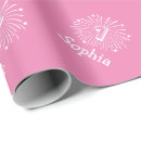 Search for 1st birthday wrapping paper pink