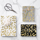 Search for gold cheetah wrapping paper Trendy