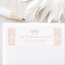 Search for pink ribbon return address labels Elegant