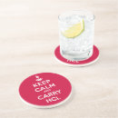 Search for keep calm coasters Parody