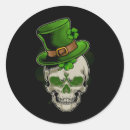 Search for irish skull stickers Shamrock