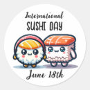 Search for cartoon sushi stickers Food