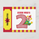 Search for circus 2nd birthday invitations Clown