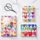 Search for water color wrapping paper Colorful