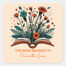 Search for open bookplates Book with flowers