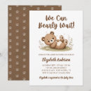 Search for we can bearly wait baby shower invitations Rustic