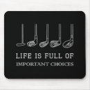 Search for funny golf mouse mats Design