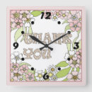 Search for thank you clocks Floral