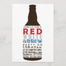 Search for red white and brew invitations Beer