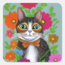 Search for funny flowers stickers Colourful