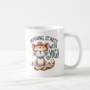 Search for yoga cat mugs Meditation