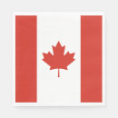 Search for canadian napkins Red maple leaf