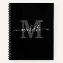 Search for cute girly notebooks Monogrammed