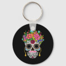 Search for sugar skull key rings Kawaii