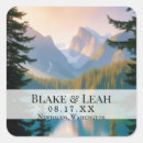 Search for mountain wedding stickers Lake