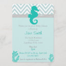 Search for seahorse baby shower invitations Coral