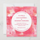 Search for artistic wedding invitations Pink