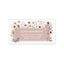 Search for tea party return address labels Wildflower