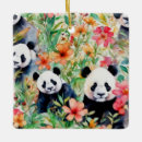 Search for panda christmas tree decorations Watercolor
