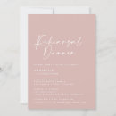 Search for blush pink rehearsal dinner invitations Simple