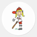 Search for softball player stickers Girls