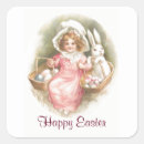 Search for vintage happy easter stickers Bunny