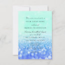 Search for beach shower wedding invitations Blue