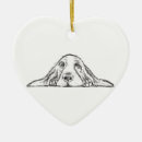 Search for basset hound christmas tree decorations White