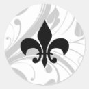 Search for fleur de lis stickers Black and white