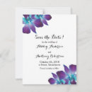 Search for blue orchid save the dates Turquoise