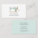 Search for sewing machine business cards Watercolor