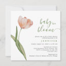 Search for tulip baby shower invitations Baby in bloom