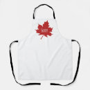 Search for red maple leaf aprons Canadian