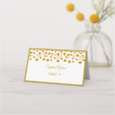 Search for gold confetti place cards Beautiful
